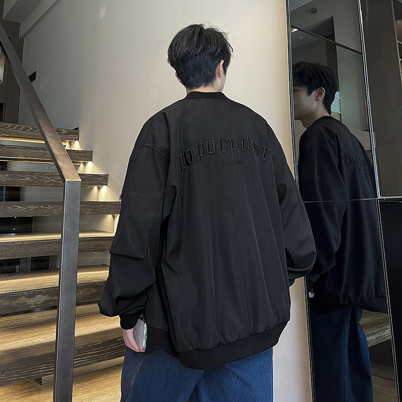 XZ413-HW151-P85-2025秋装新款休闲时尚百搭青少年立领夹克外套，男装夹克，星座413（原星座105C）