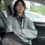 XZ413HT109J特批35-2025夏季新款休闲百搭时尚配色假两件长袖卫衣，男装卫衣，星座413（原星座105C）