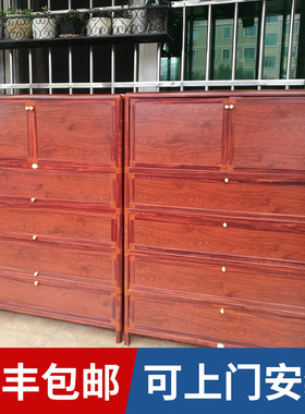 包安装防水防晒铝合金鞋柜简易门口不锈钢户外收纳阳台室外鞋柜