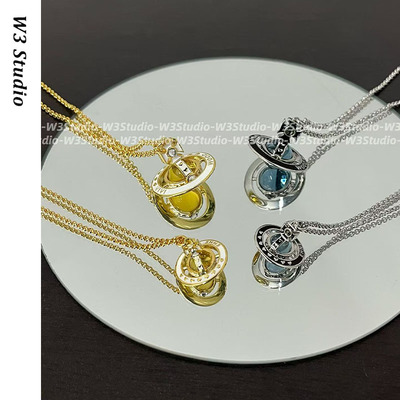 NANA同款爱心orb立体星球项链