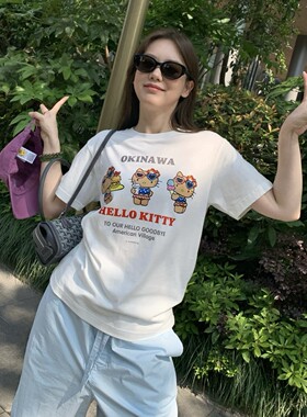 HLY夏款纯棉透气短袖T恤女