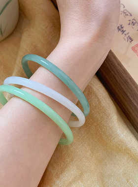 一步一响清冷手环冰透琉璃新中式