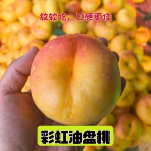 【京东包邮】彩虹油蟠桃4斤皮薄肉厚脆甜多汁产地直发