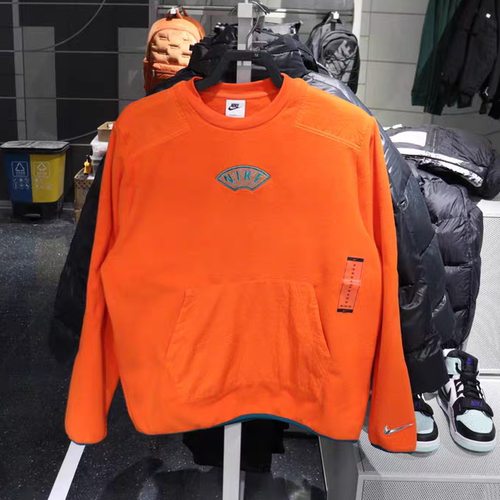 Nike/耐克 男子冬季内外摇粒绒抓绒保暖套头卫衣DQ5062-817