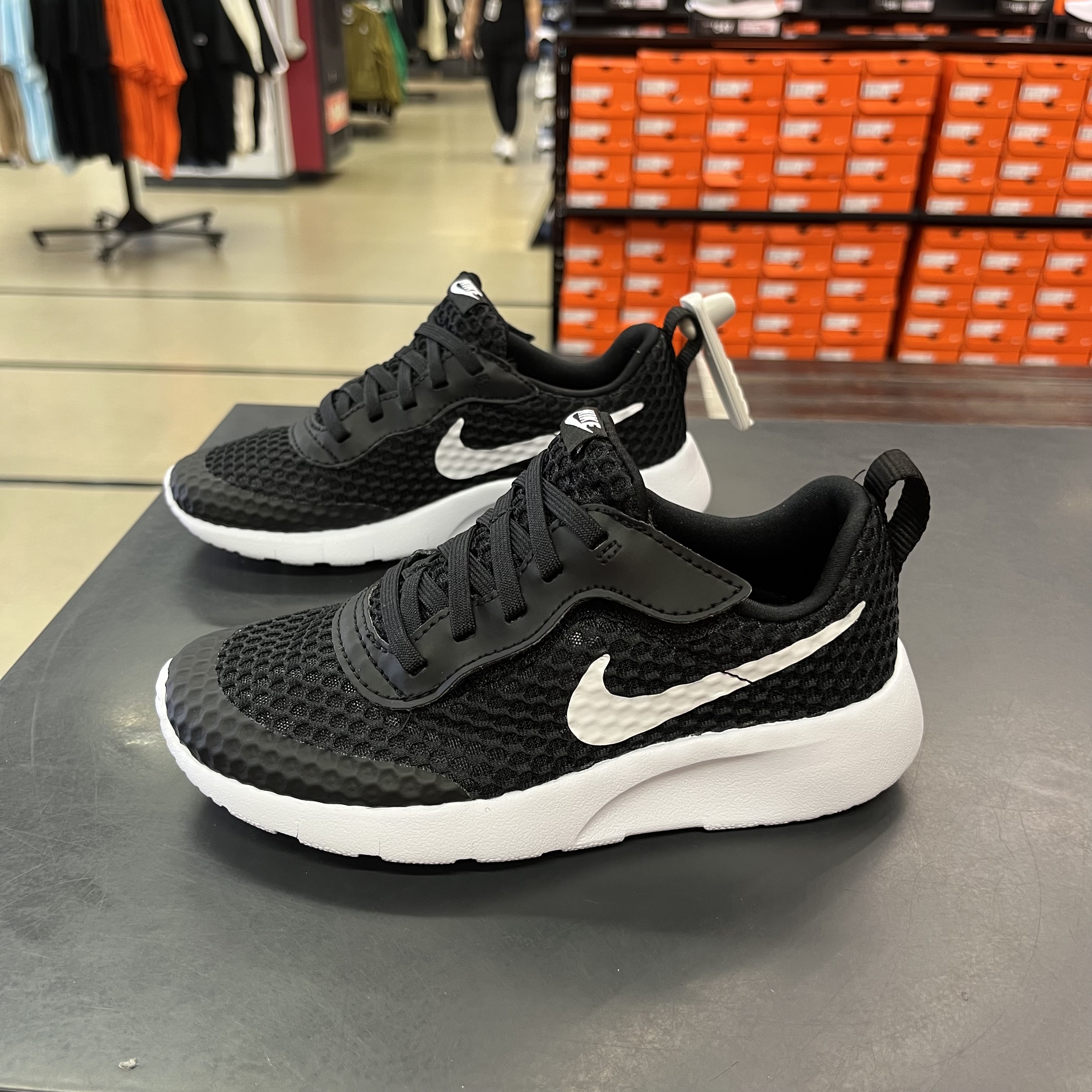 Nike/耐克 Tanjun儿童柔软舒适透气一脚蹬魔术贴春夏运动鞋HQ2706图片