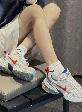 Nike耐克V2K Run女复古运动鞋2024新款红勾厚底老爹鞋 HF5724-061