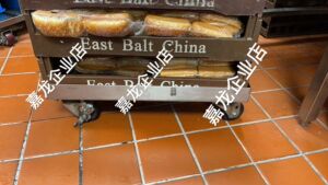 餐厅不锈钢器具面包箱转移车定位小件