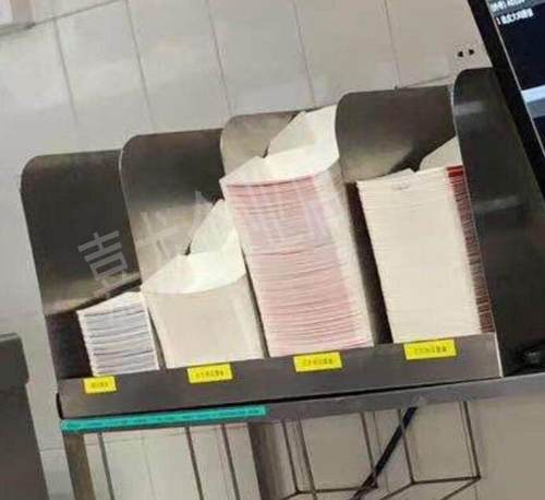 餐厅不锈钢器具四格汉堡盒架定位小件