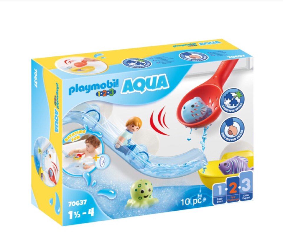 playmobil摩比世界70637与海洋动物嬉戏打闹戏水玩水洗澡玩具