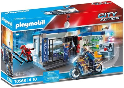 playmobil70568越狱摩比世界新款警察系列玩具
