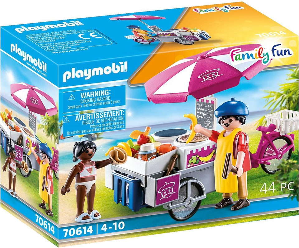 playmobil70614零食摊贩德国进口摩比世界情景过家家玩具