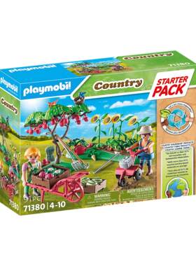 playmobil摩比世界71380蔬菜园乡村系列种地种菜过家家玩具人偶