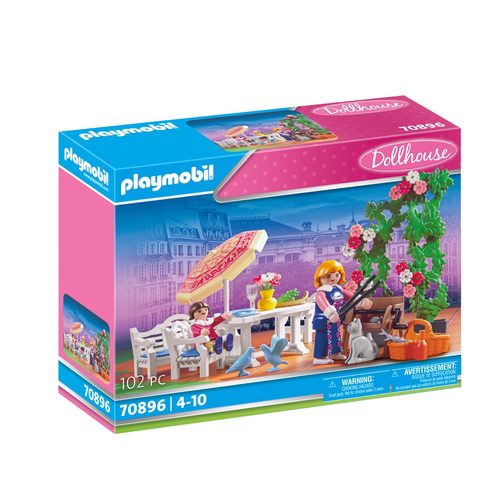 【维多利亚系列】playmobil摩比世界70896花园露台