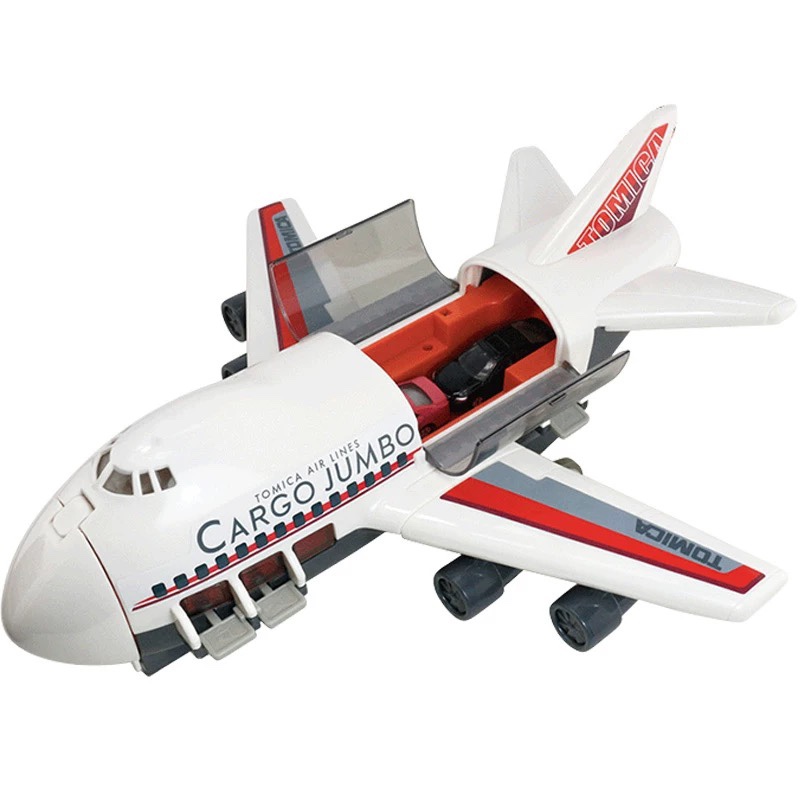 日本TOMY多美卡合金车套装男孩玩具礼物模型飞机运输大货机596677-封面