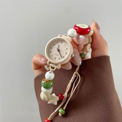 可爱串珠手表女ins高颜值学生