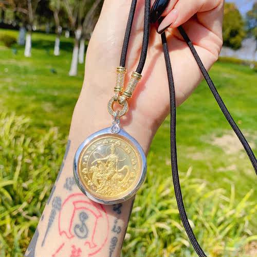 泰国佛牌正品 龙婆龙耐2550泽度金 吊坠 包邮