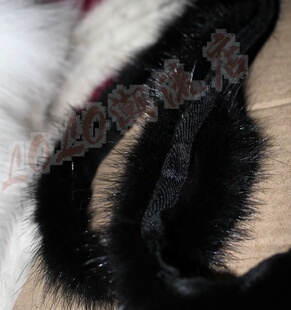 真水貂毛条真皮草黑色咖啡深棕色细服饰帽子下摆鞋子袖口毛毛