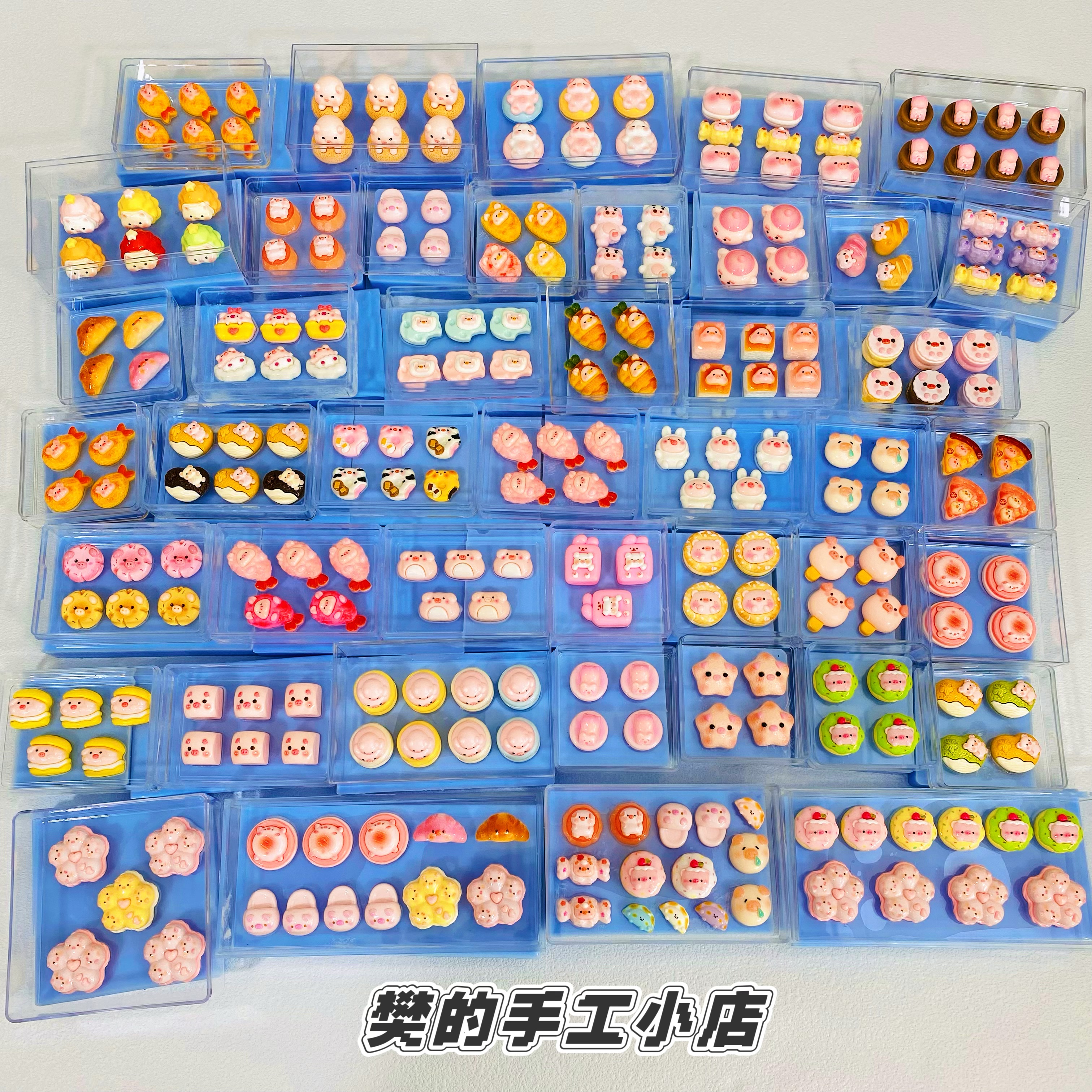 樊的手工小店 【第二十七弹】迷你小猪系列食品级硅胶捏捏模具