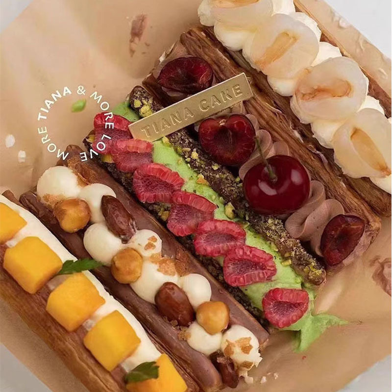 新货U型拿破仑酥皮法式千层酥皮烘焙半成品原料家用号角牛角U形排