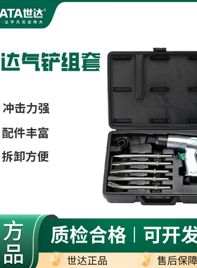 世达气铲组套气锤气动锤工具多功能强力除锈用套装气动工具02571