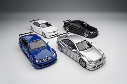 【预售】Fine Model 1:64合金模型 奔驰AMG CLK DTM合金汽车模型