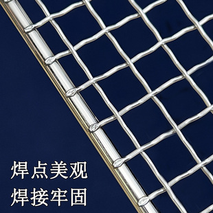 不锈钢烧烤网架正长方形篦子工具用品配件烤箱肉家商用加粗网格片