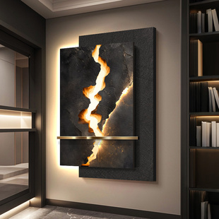 意式创意艺术酒店样品房挂画轻奢高档抽象玄关装饰画客厅设计壁画