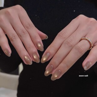 日本enoi 不挑手 通勤色 milk系列高级香槟金猫眼 mg170