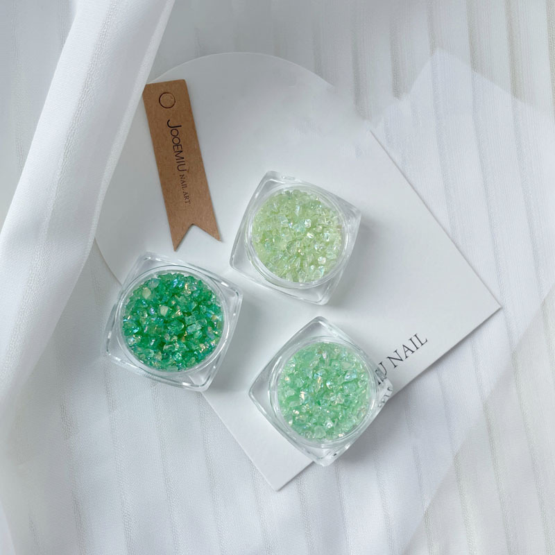 Arata 流行薄荷曼波色小碎石 搭配国风元素 素雅高级感十足