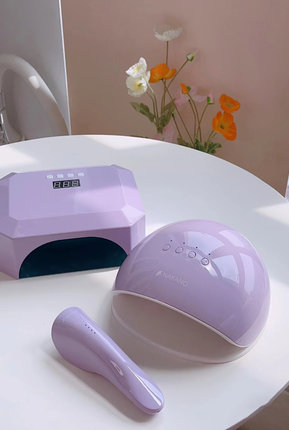 NAKANO新紫色美甲灯感应光疗灯充电款插电款36w UV/LED灯一年质保