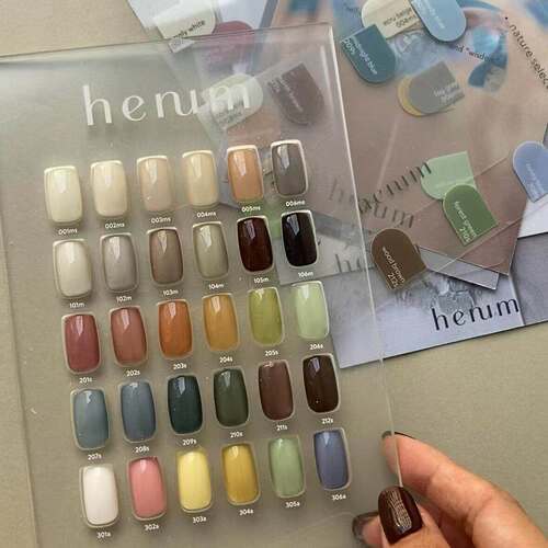 2024日本Leaf旗下 东京展会 Henum  ins风纯色甲油胶 彩绘油画胶