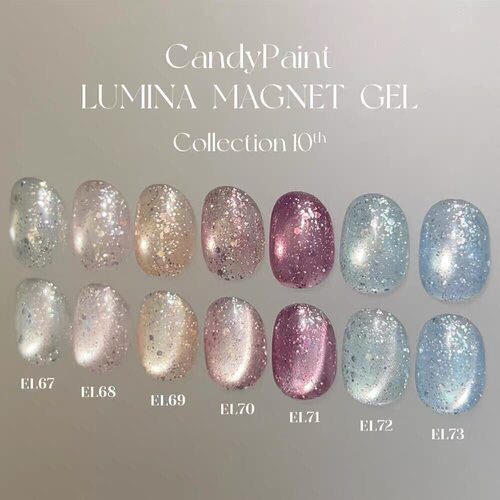 CandyPaint 第十弹光凌系列高亮爆闪亮片猫眼胶玻璃珠美甲甲油胶