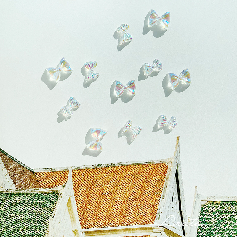 ARATA极光蝴蝶结美甲饰品