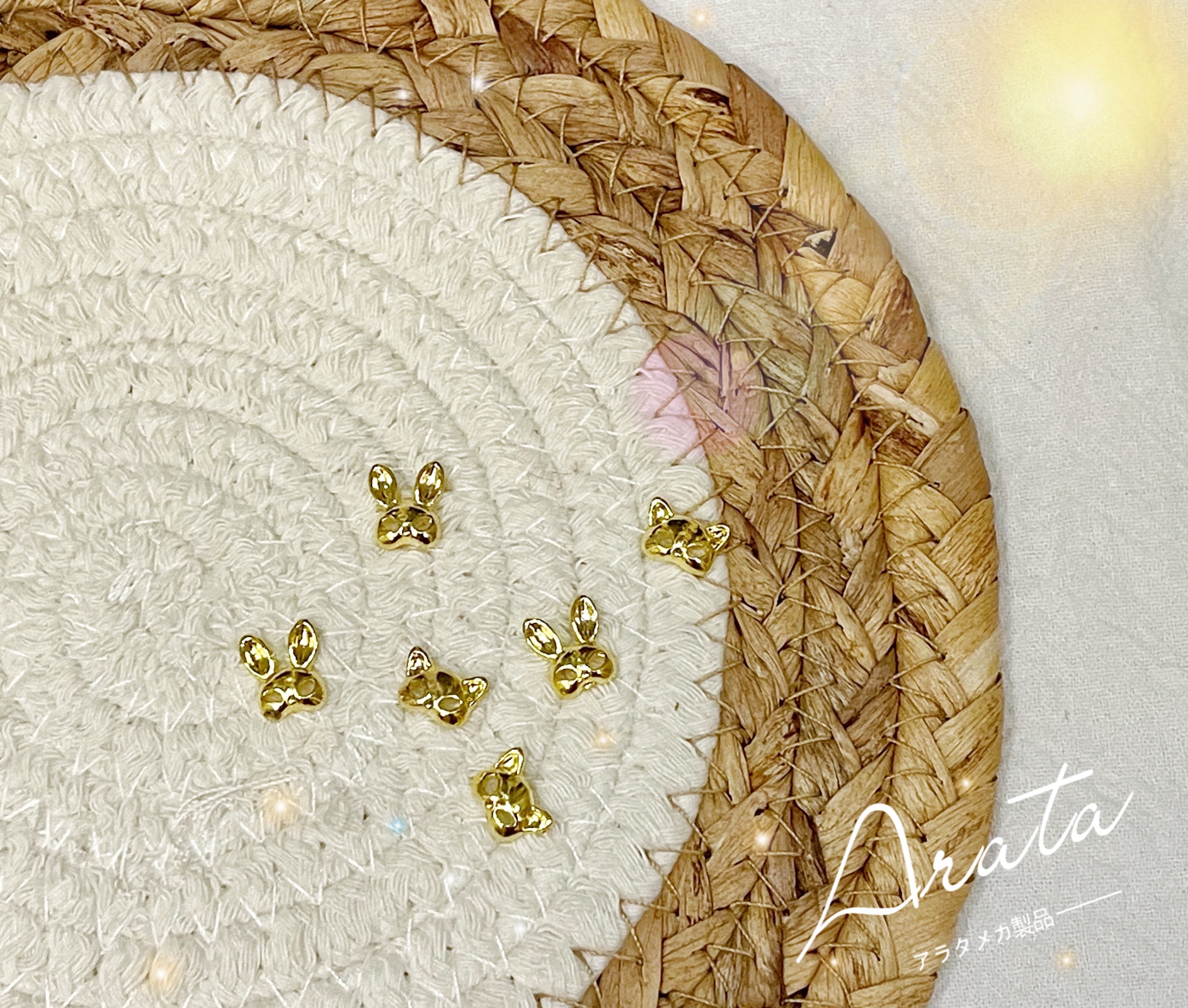 ARATA美甲饰品电镀真金美甲饰品