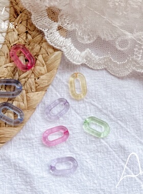 ARATA 陷落时髦主义 美甲潮流 糖果透明环扣美甲饰品 混装