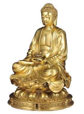全铜三宝佛摆件释迦牟尼寺庙