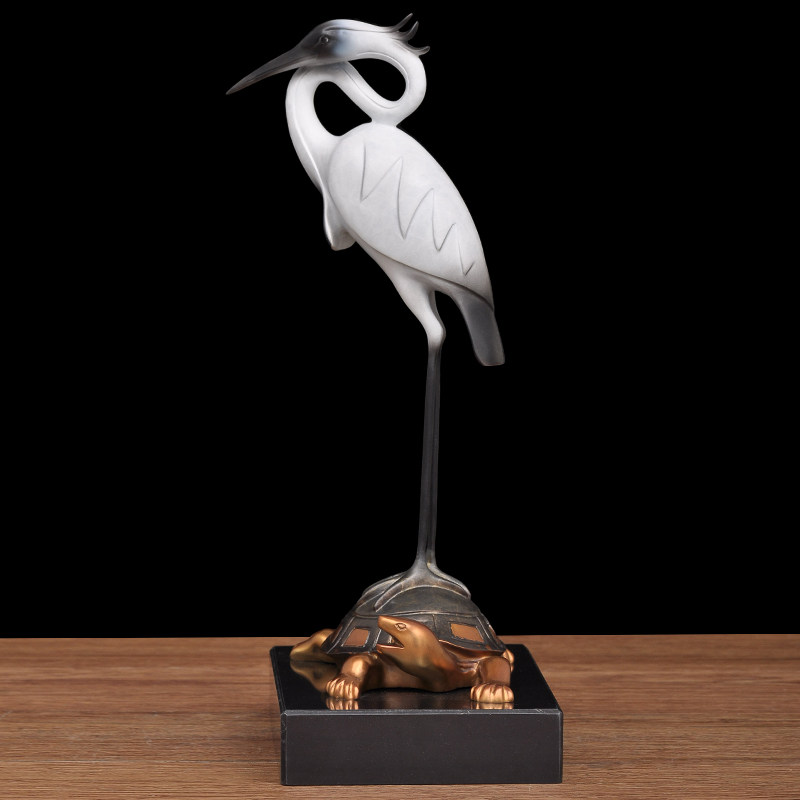 彩铜龟鹤延年摆件松鹤铜龟居客厅装饰品送老人长辈祝贺寿礼品,家居饰品,桌面摆件,淘宝优惠券,粉丝福利购,淘宝优惠卷