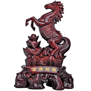 工艺品马摆件商务开业礼品办公室办公桌摆设品客厅室内家庭装饰品