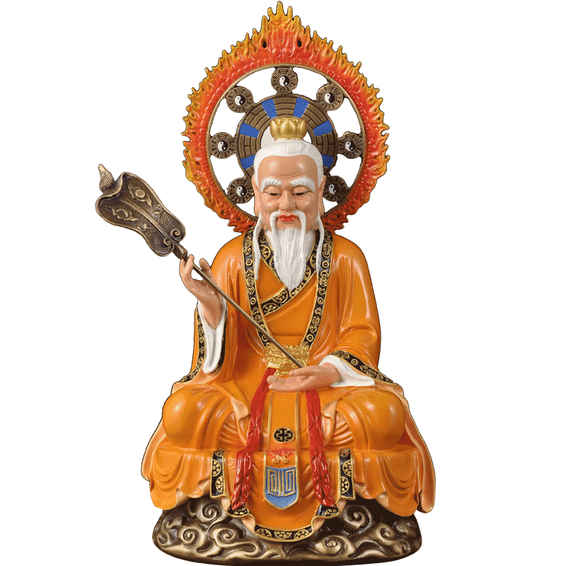 莲善堂彩铜三清道祖家居玄关