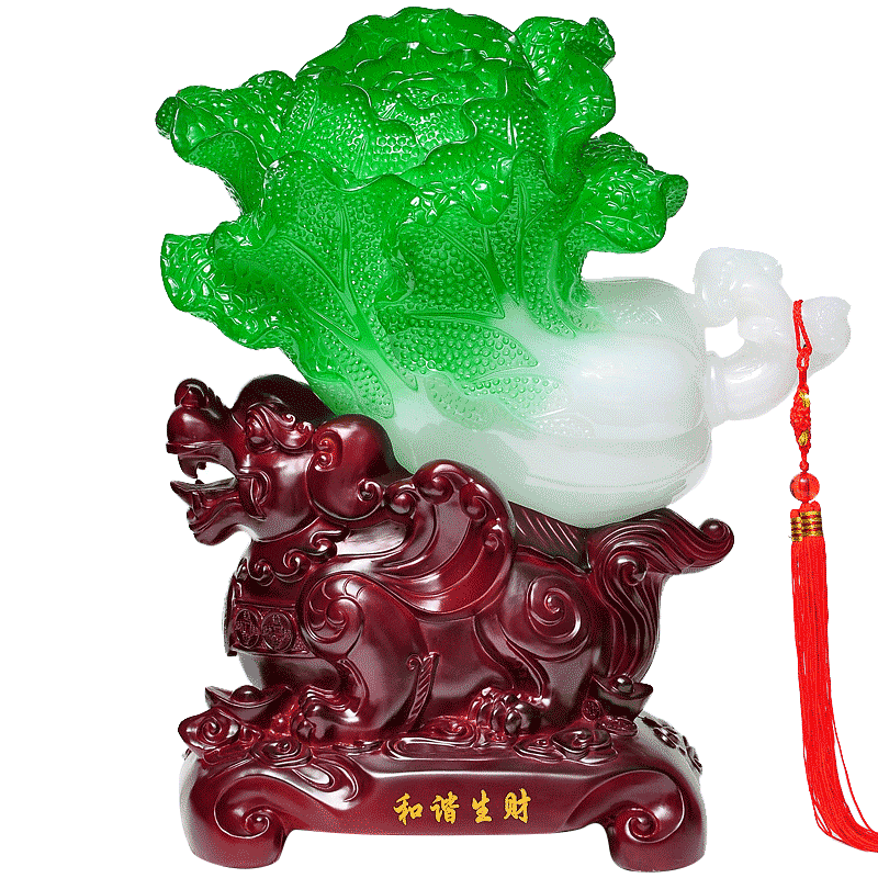 莲善堂白菜摆件家居客厅装饰品