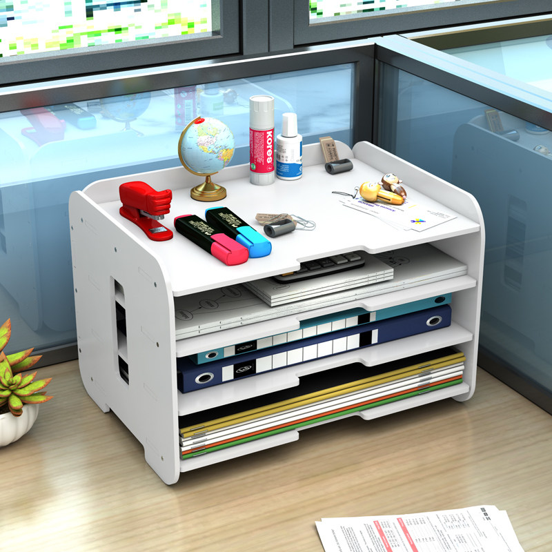 책상 보관함 데스크탑 파일 랙 다층 수조 정리 보관함 서랍 파일 프레임