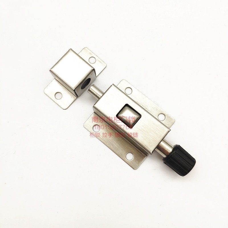 不锈钢弹簧插销dk611箱柜门拉销平开门公厕隔断自拉手按压内插销