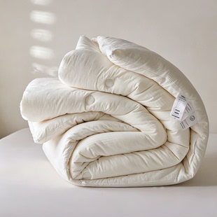 超柔全棉大豆纤维被纯棉冬季加厚保暖二合一子母被子四季春秋被芯