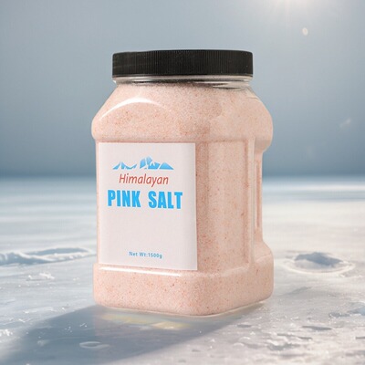 喜马拉雅玫瑰粉盐细盐免研磨大瓶