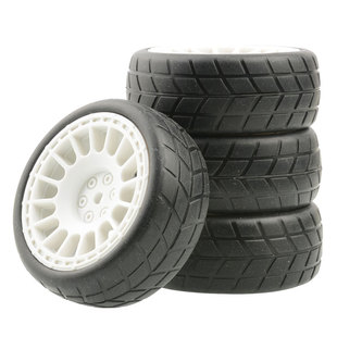 10房车94123平跑轮胎京商FW06田宫TT02竞速RS4跑街胎XV01樱花D3