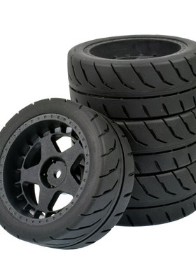 1:10平跑轮胎ptg2房车D3尼龙轮毂竞速胎xv01田宫TT01抓地软胎FW06