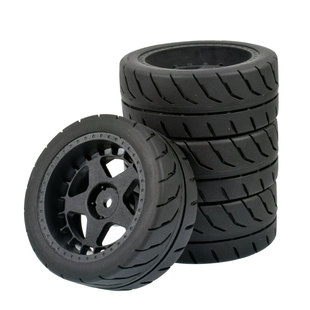 10平跑轮胎ptg2房车D3尼龙轮毂竞速胎xv01田宫TT01抓地软胎FW06