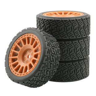 RC房车1 10平跑轮胎FW06京商94123田宫TT02耐磨XV01跑街胎樱花D3