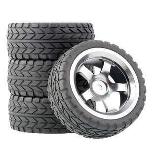 FW06田宫TT02金属轮毂抓地胎皮 10平跑竞速轮胎94123房车樱花D4