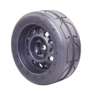 10平跑轮胎ptg2竞速ABS轮毂XV01房车轮94123田宫TT02竞速胎FW06